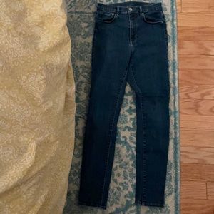 H&M Modeling Shaping Dark Denim skinny Jeans size 30x32
